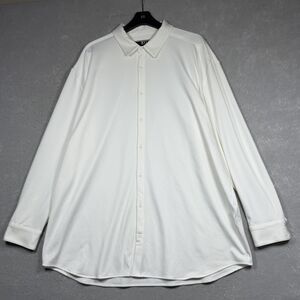 BYLT Premium Basics Button Down Shirt Size 3XL White Executive Fit Long Sleeve